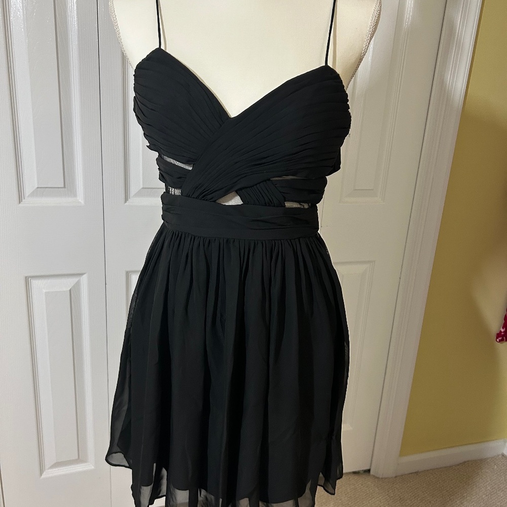 Black Special Occasion Mini Dress